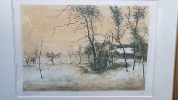 Epreuve d'artiste B.Gantner seconde moitié XXe