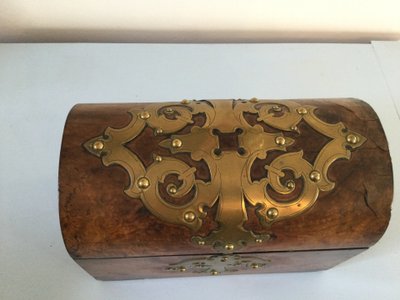 Scatola da tè dell'epoca vittoriana
