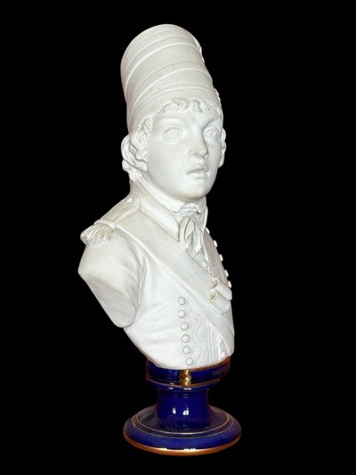 Buste de Joseph Barra en porcelaine de sèvres 1885 - révolutionnaire - Empire - révolution 
