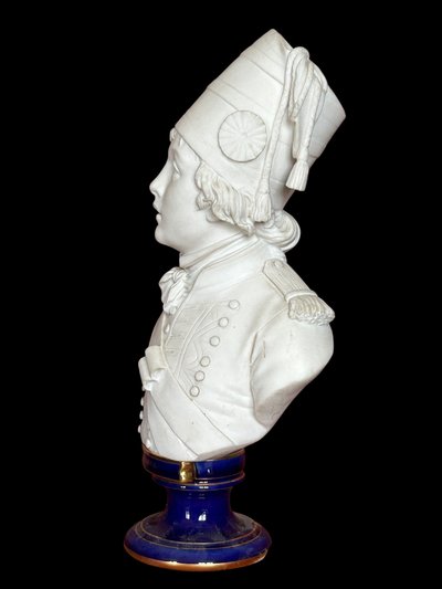 Buste de Joseph Barra en porcelaine de sèvres 1885 - révolutionnaire - Empire - révolution 