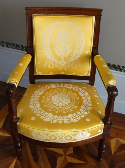 Jacob Desmalter : paire de fauteuils en. acajou d'époque Empire - estampillés
