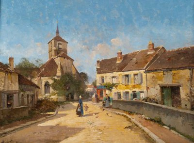 Eugène Galliéni Laloue 1854-1941 Das Dorf