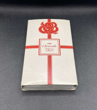 Ornement de Noël Christofle en métal argenté, coffret de 1985