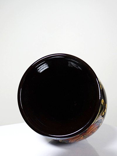 Grande vaso vintage in ceramica smaltata a mano ungherese MHV, risalente agli anni '60-'70.