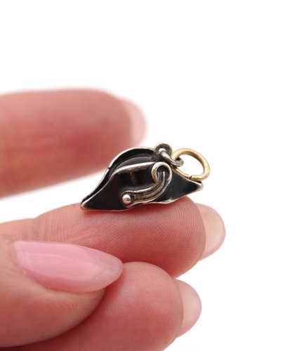 Antique French Edwardian Napoleonic Bicorne Hat Charm by Mellerio 