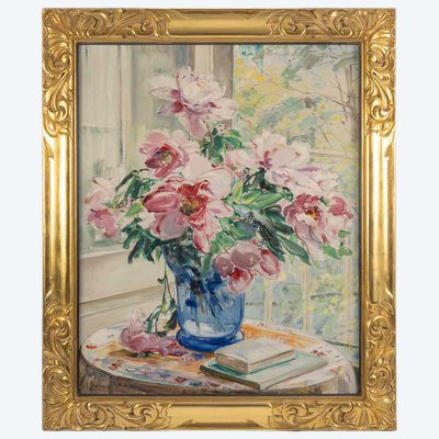 Angelina DRUMAUX (1881-1959). The Peonies