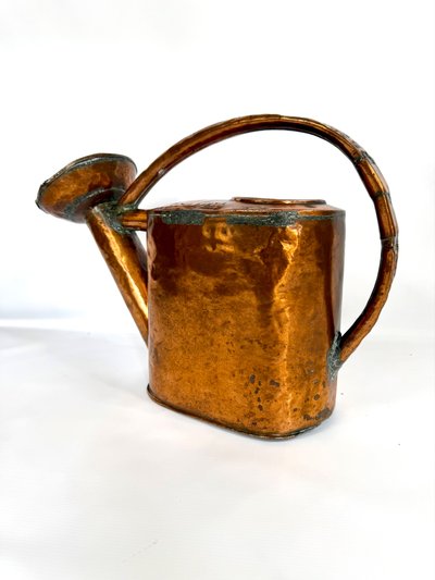 Arrosoir en Cuivre Martelé Signé J. Bellamy – Angleterre 1876 – Rare Pièce du XIXe Siècle