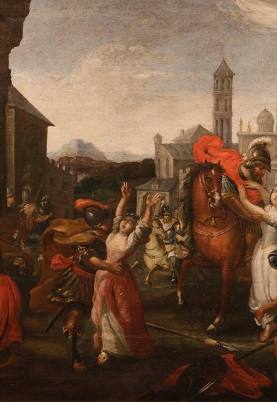 L'enlèvement des Sabines, Vincent Malò (Cambrai 1595/1600 - Rome, 1649) attributable