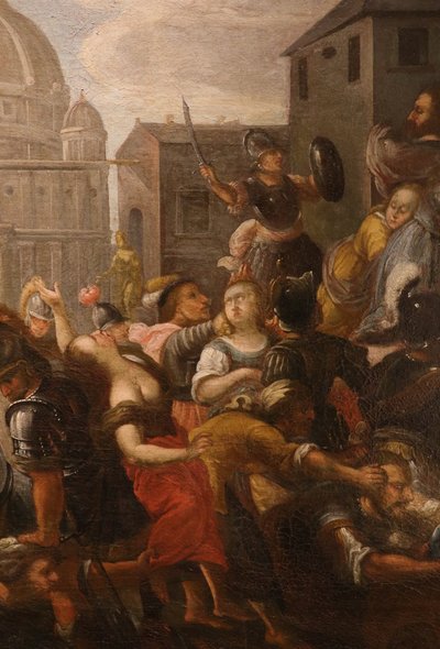 L'enlèvement des Sabines, Vincent Malò (Cambrai 1595/1600 - Rome, 1649) attributable
