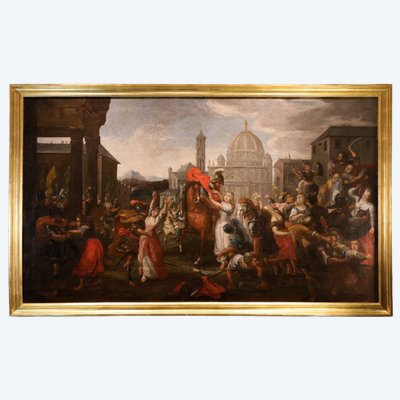 L'enlèvement des Sabines, Vincent Malò (Cambrai 1595/1600 - Rome, 1649) attributable