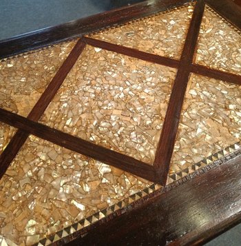 Table desserte - Nacre - Louis XVI - Fin XIXème siècle 