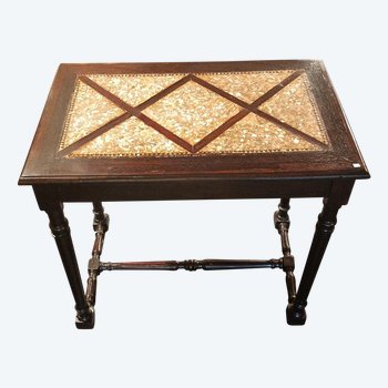 Table desserte - Nacre - Louis XVI - Fin XIXème siècle 