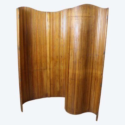 Baumann Wooden Slatted Screen circa 1950
