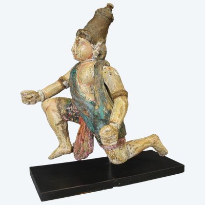 Polychrome wood, Rajasthan, North India, 19th century