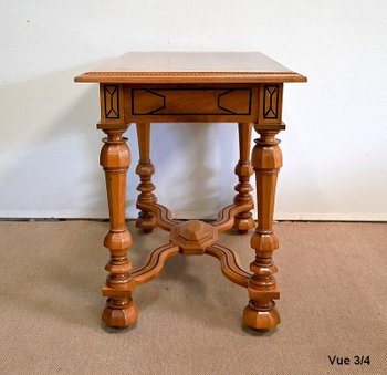 Table en Noyer massif, goût Louis XIV – Fin XIXe