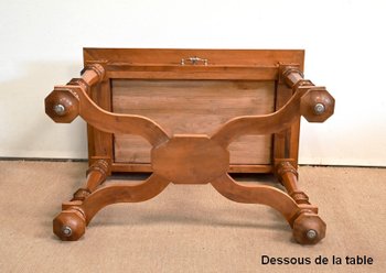 Table en Noyer massif, goût Louis XIV – Fin XIXe