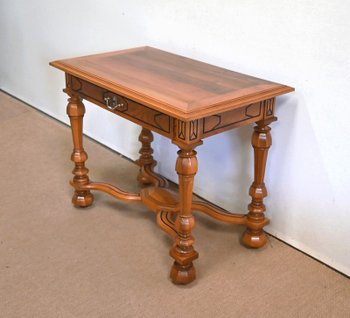 Table en Noyer massif, goût Louis XIV – Fin XIXe