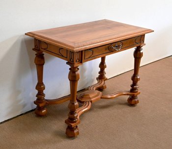 Table en Noyer massif, goût Louis XIV – Fin XIXe