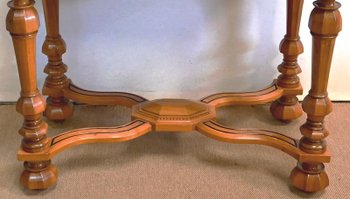 Table en Noyer massif, goût Louis XIV – Fin XIXe