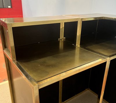 Bancone bar Maison JANSEN composto da due moduli Francia 1970