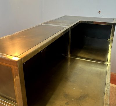 Bancone bar Maison JANSEN composto da due moduli Francia 1970