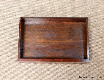 Consolle Piccola in Radica Impiallacciata di Mogano proveniente da Cuba, Epoca Restauro - Inizio XIX Secolo