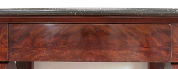 Consolle Piccola in Radica Impiallacciata di Mogano proveniente da Cuba, Epoca Restauro - Inizio XIX Secolo