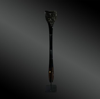 SPATULE à CHAUX - Aire Massim, Sud-Est de la Papouasie-Nouvelle Guinée - XIXème siècle 