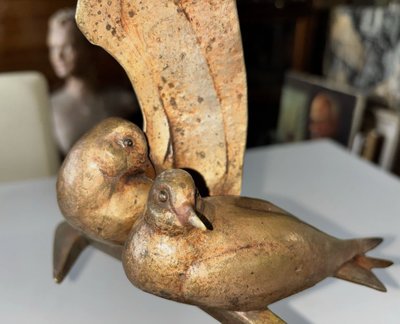 André-Vincent BECQUEREL (1893-1981) Sculpture en bronze sur marbre. Signée