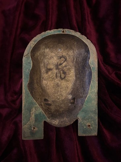 Tête néo-égyptienne en bronze doré - Egyptomanie, début du XXe siècle