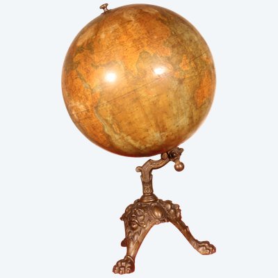 Terrestrial Globe By Lebègue - 19th Century