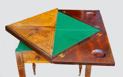 Table à jeux  Palissandre Charles X