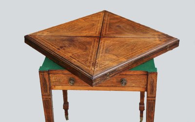 Table à jeux  Palissandre Charles X