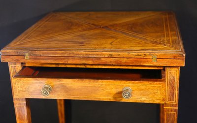 Table à jeux  Palissandre Charles X