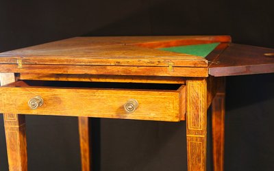Table à jeux  Palissandre Charles X