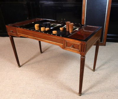 Table à jeux Louis XVI fin XVIIIème début XIXème siècle