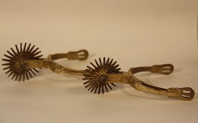 Paire d'éperons XIXᵉ siècle  Bronze 