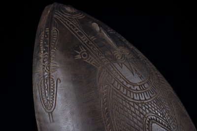 Siassi bowl, Oceanic art, tribal art, Papua New Guinea, Pacific art, Approx. 68 x 34 cm