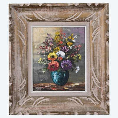 Painting "Floral Harmony" signed Reney - Part 1, 20th century