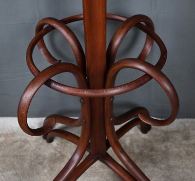 Grande appendiabiti a forma di pappagallo in legno di faggio curvato, stile Thonet - Inizi del XX secolo