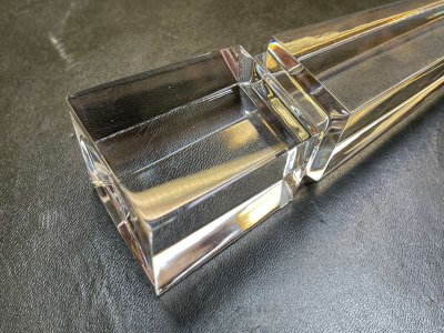 Obélisque en cristal de baccarat XXème