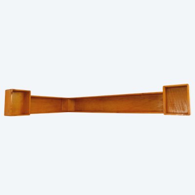 Etagère d’angle murale vintage en bois des années 60 70