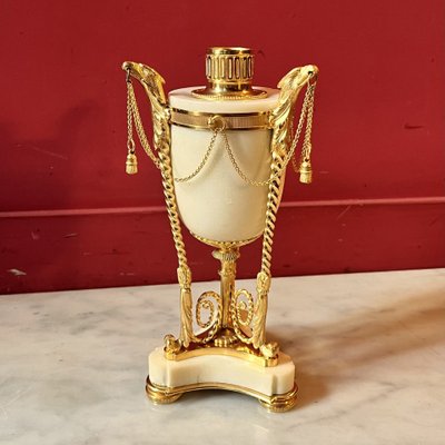 Pair of Louis XVI cassolettes with eagle heads