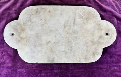 Ex-voto sur marbre blanc - 1884