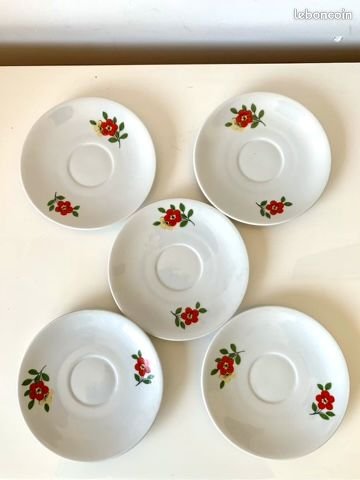 Tee-/Kaffeeservice Seltmann Weiden Bavaria aus floraler Keramik, Deutschland 60er Jahre