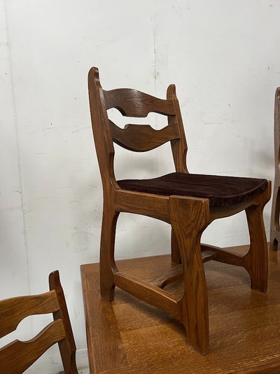Esszimmermöbel Tisch und Stühle XX Jahrhundert