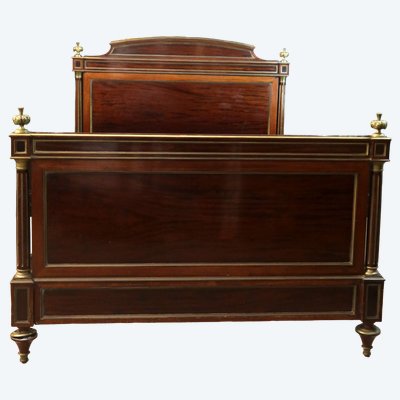 Louis XVI mahogany bed 19th century