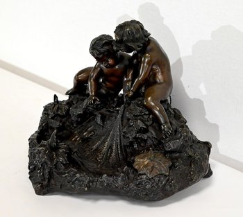 Important Bronze Inkwell - Late 19th Century