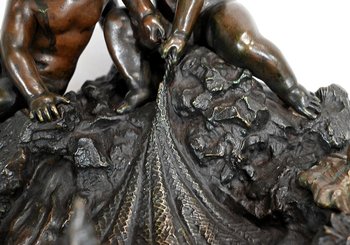 Important Bronze Inkwell - Late 19th Century