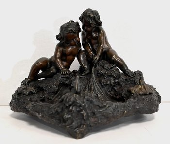 Important Bronze Inkwell - Late 19th Century